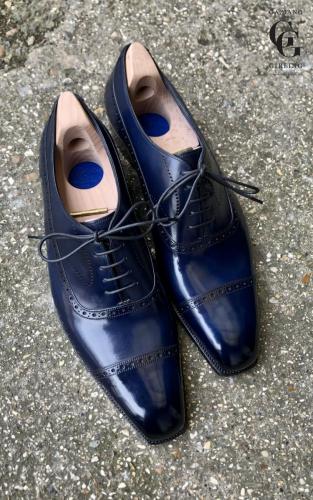 Balmoral made in Navy Calf