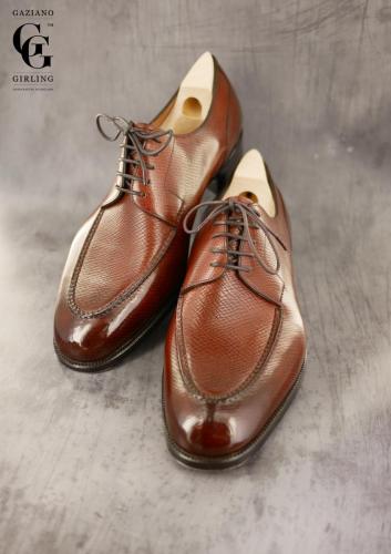 Bespoke, Stamford, Tan Hatch grain with classic round toe