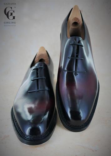 Bespoke 3 tie wholecut, Norwegian welted, Margaux patina 2