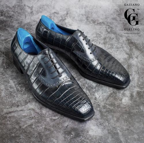 Bespoke Adelaide made in Navy Alligator -Picture courtsey of Medallion shoes