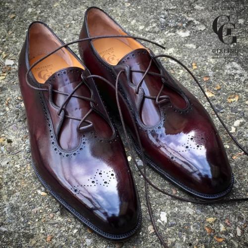 Bespoke Ghille shoe with personalised Patina