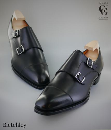 Bletchley 2 in Black calf made on our S45 last for our Classic range