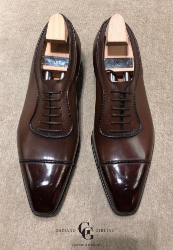 Cadwell made in Vintage Oak on the Deco square toe