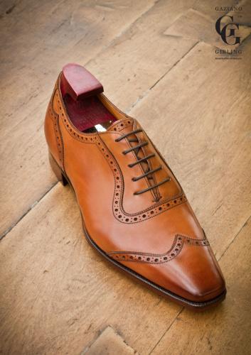 Chesterfield made in Vintage Chestnut on the TG73 last