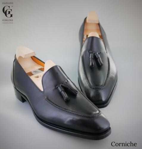 Cornich,e Black calf made on our KN14 last.