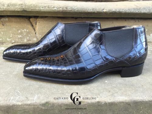 Fairbanks made in Black Alligator on the Deco square last.