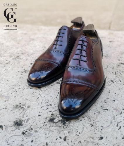 His Royal Highness The Prince of Wales shoe, St James made in Margaux patina.
