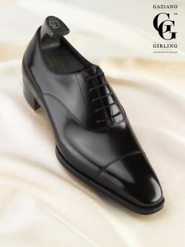 Holden made in Black calf on the Deco square toe.