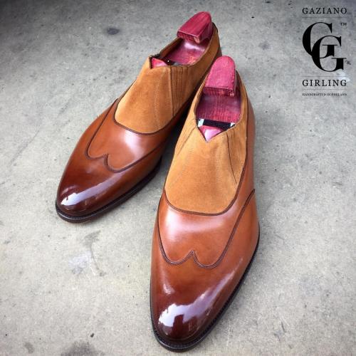 Malvern made in Vintage chestnut and fox suede on the DG70 last