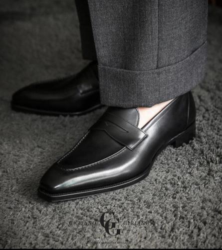 Monaco made in Black calf on the KN14 last