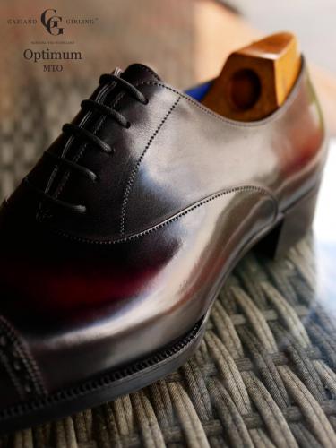 Optimum Cliffe made on the Deco square last in Margaux Patina 2