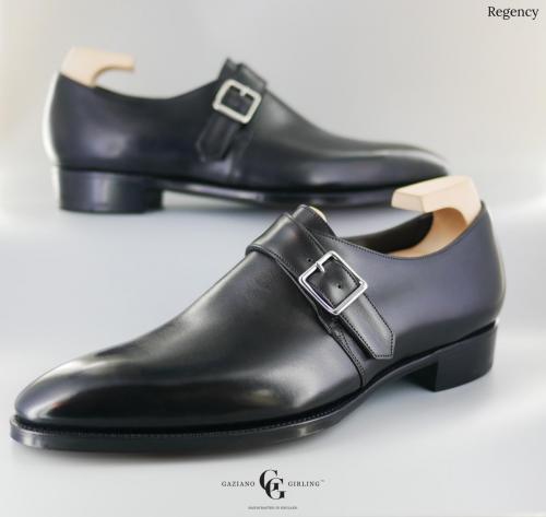 Regency, black calf, DG70 last