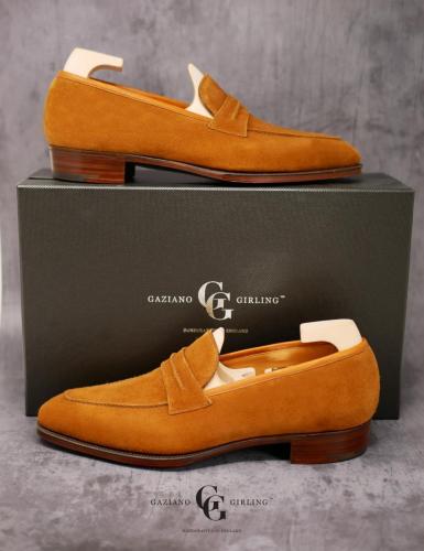 St Tropez madein Tobacco suede on KN14 last
